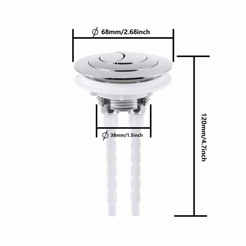 Toilet Push Button Flush Replacement Dual Toilet Flush Button Round Head For 38/48/58mm Bathroom Toilet Water Tank Repair CHINA
Toilet Push Button Flush Replacement Dual Toilet Flush Button Round Head For 38/48/58mm Bathroom Toilet Water Tank Repair CHINA