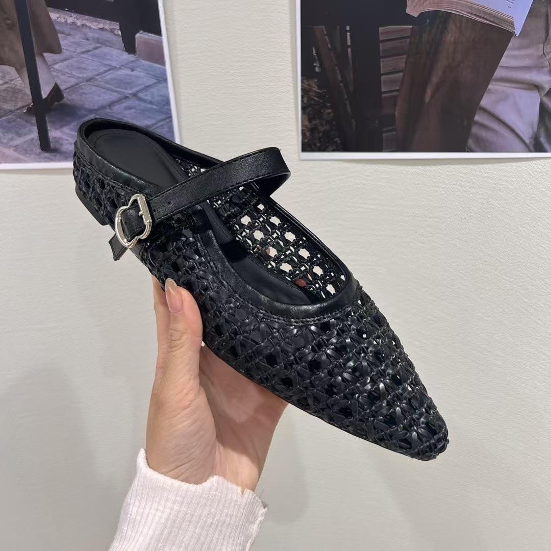 Внутреннее увеличение высоты тканая сумка голова полушлепанцы женские для улицы модные универсальные простые полые приморские прохладные шлепанцы 39 чёрный
Внутреннее увеличение высоты тканая сумка голова полушлепанцы женские для улицы модные универсальные простые полые приморские прохладные шлепанцы 39 чёрный