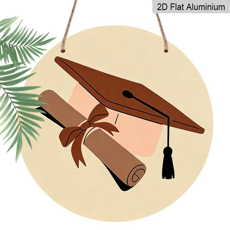 2D Flat Aluminum Graduation-themed Wall Hangings, Available in Multiple Sizes, Featuring A Minimalist Graduation Cap Bohemian Design Making Them A 7.87×7.87inch
2D Flat Aluminum Graduation-themed Wall Hangings, Available in Multiple Sizes, Featuring A Minimalist Graduation Cap Bohemian Design Making Them A 7.87×7.87inch
