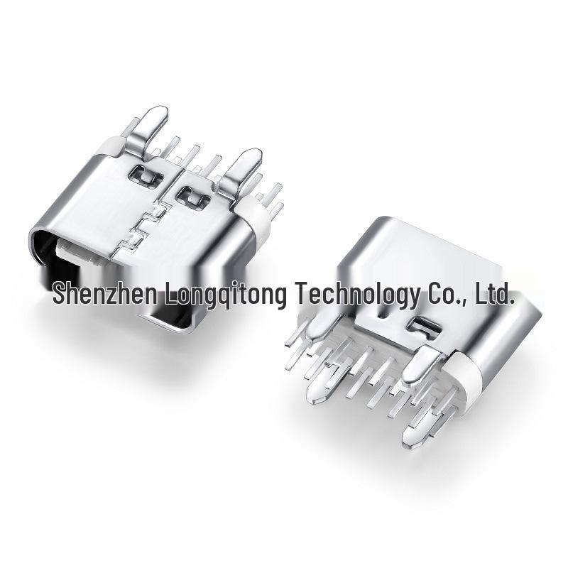 USB 3.1 Type-C Female Socket, Vertical Insertion, 6.5mm, Ejector Pin Long 1.3, with/without Spring, Tape.
USB 3.1 Type-C Female Socket, Vertical Insertion, 6.5mm, Ejector Pin Long 1.3, with/without Spring, Tape.