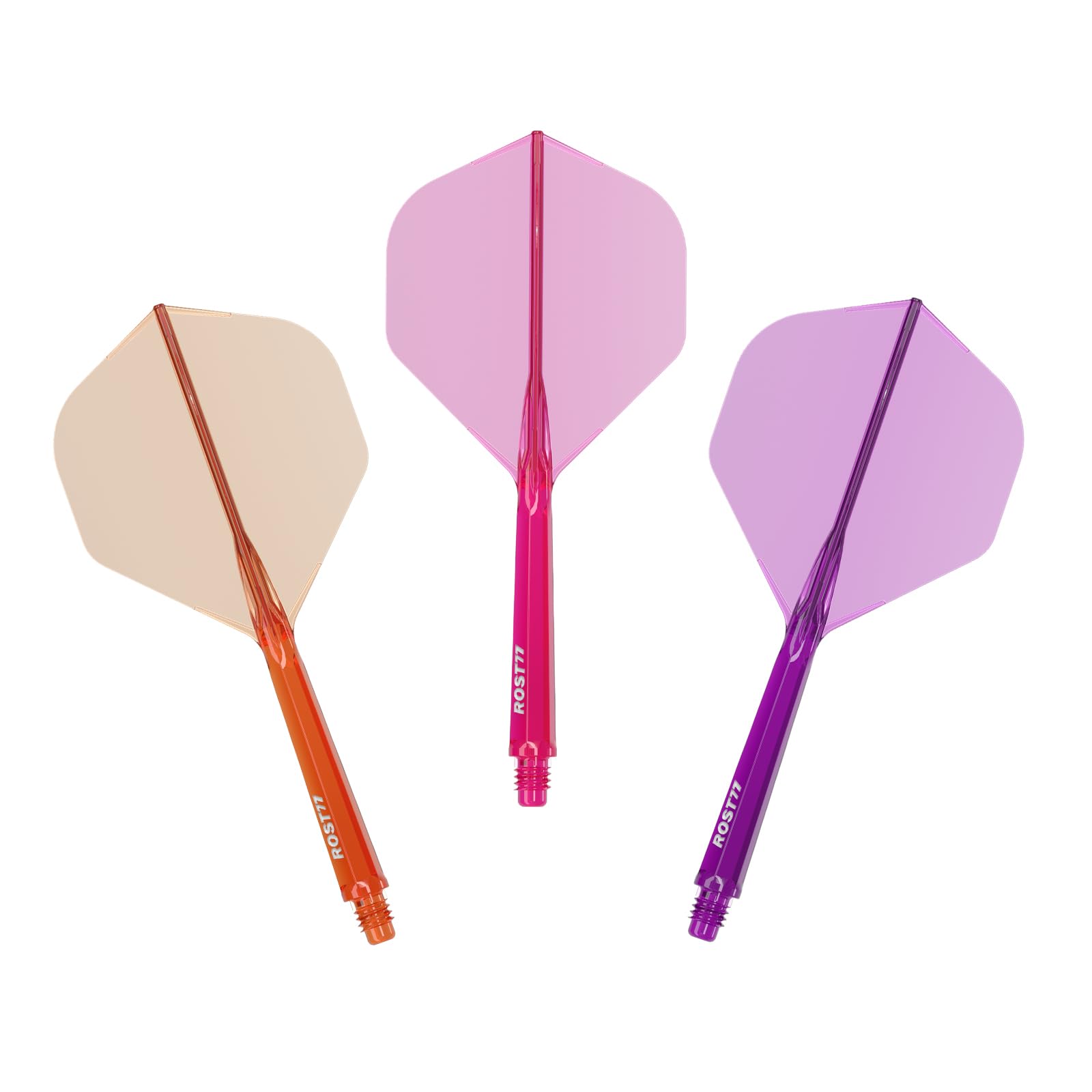 CUESOUL ROST 77 Transparent Integrated Flight Big Standard Set Clear Purple Clear Rose Red Clear Orange Flight L Size 3-Piece 3-Color (CS-77-DB789T-L)
CUESOUL ROST 77 Transparent Integrated Flight Big Standard Set Clear Purple Clear Rose Red Clear Orange Flight L Size 3-Piece 3-Color (CS-77-DB789T-L)