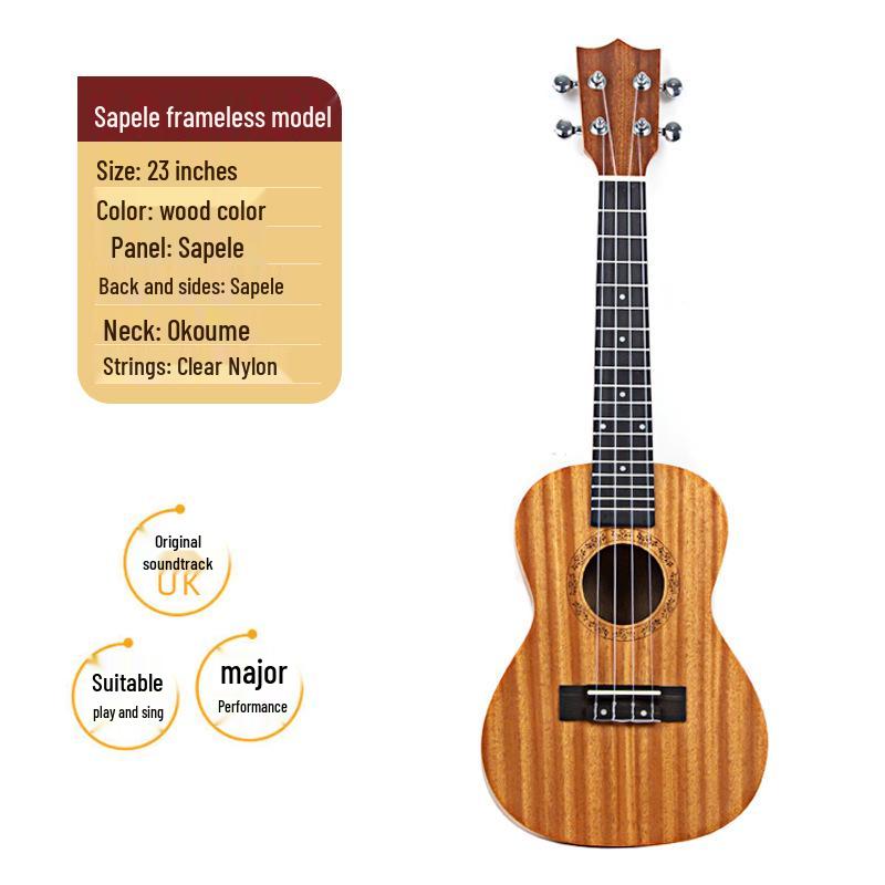 23 Solid Wood Beginner Ukulele - Entry-Level Guitar Ukulele
23 Solid Wood Beginner Ukulele - Entry-Level Guitar Ukulele