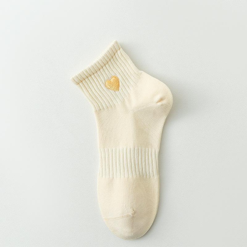 Женские тонкие хлопковые носки средней длины без косточек, дышащие, с вышивкой «Love», низкие, для весны и лета 1 pair жёлтый
Женские тонкие хлопковые носки средней длины без косточек, дышащие, с вышивкой «Love», низкие, для весны и лета 1 pair жёлтый