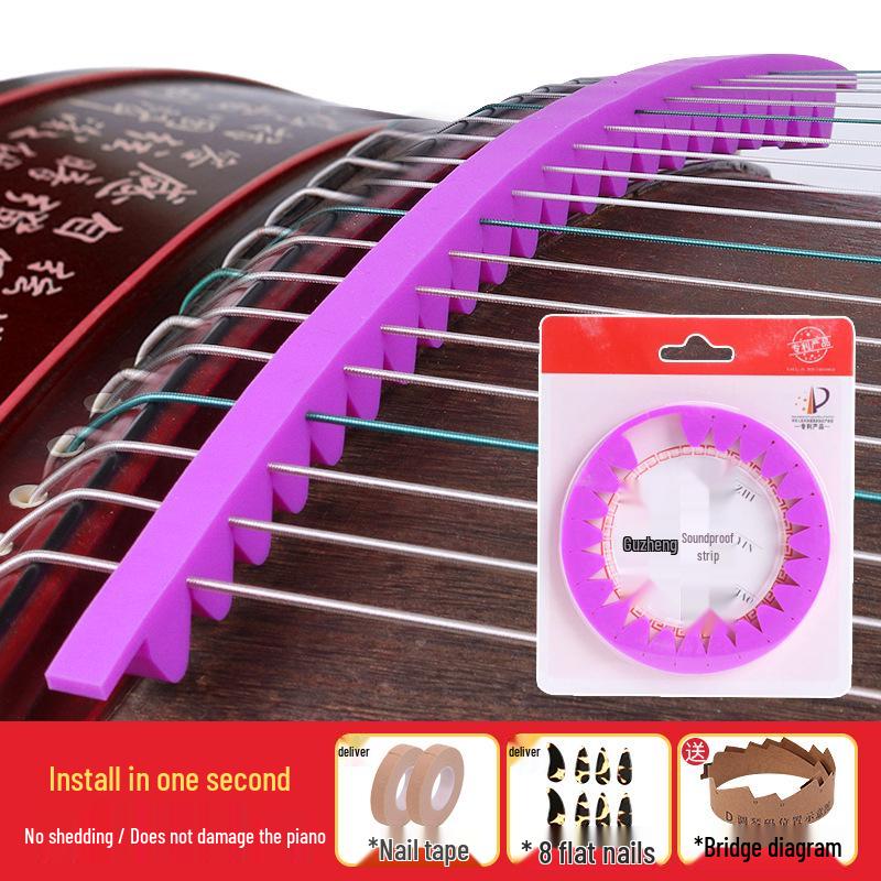 Silicone Guzheng Silencer Strip Set - Sound Insulation & Anti-Disturbance Accessories No Size
Silicone Guzheng Silencer Strip Set - Sound Insulation & Anti-Disturbance Accessories No Size