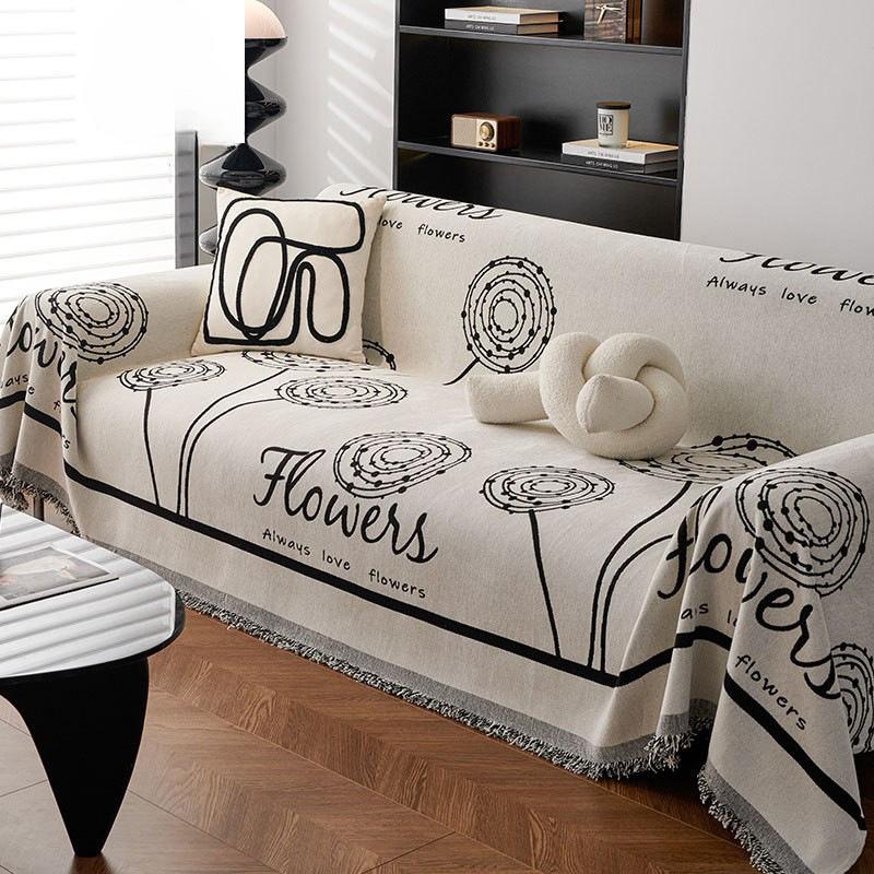 Полотенце для дивана синель Four Seasons, универсальная легкая роскошная высококачественная нецарапающаяся универсальная универсальная подушка для дивана с полным покрытием 180-230cm