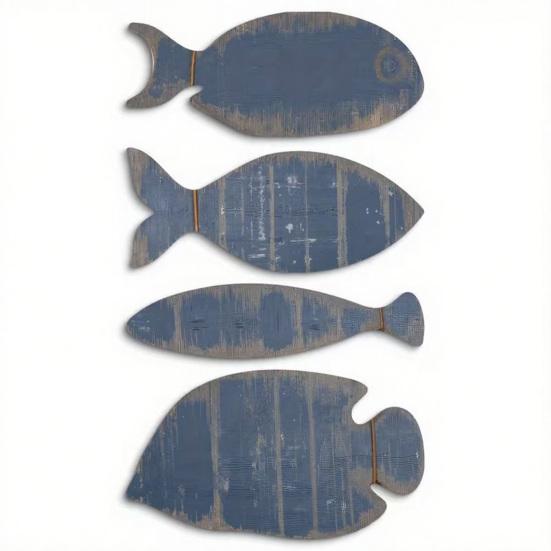 4 Pcs Wooden Fish Nautical Wall Decor Beach Coastal Theme Fish Wall Sculpture Vintage Lake House Ocean Hanging Decor for Bathroom Living Room Size#4pcs
4 Pcs Wooden Fish Nautical Wall Decor Beach Coastal Theme Fish Wall Sculpture Vintage Lake House Ocean Hanging Decor for Bathroom Living Room Size#4pcs