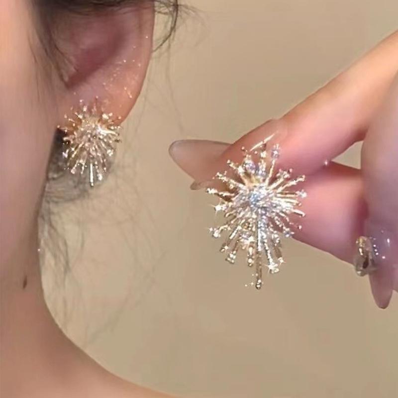 Luxury Copper Color Zircon Wings Stud Earrings for Women Full Rhinestone Firework Snowflake Pearl Earring Girls Party Zircon
Luxury Copper Color Zircon Wings Stud Earrings for Women Full Rhinestone Firework Snowflake Pearl Earring Girls Party Zircon
