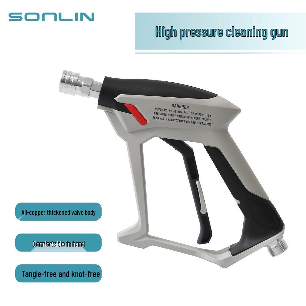 150 kg Copper Valve Thickened Anti-Winding High-Pressure Portable Water Gun with Quick-Connect. Fixed External M22-14
150 kg Copper Valve Thickened Anti-Winding High-Pressure Portable Water Gun with Quick-Connect. Fixed External M22-14