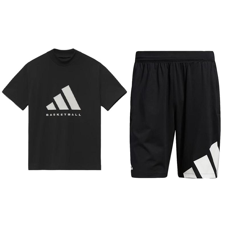 Футболка с круглым вырезом и принтом логотипа Adidas, повседневный спортивный комплект унисекс, черный IR8492+GL8943 M
Футболка с круглым вырезом и принтом логотипа Adidas, повседневный спортивный комплект унисекс, черный IR8492+GL8943 M