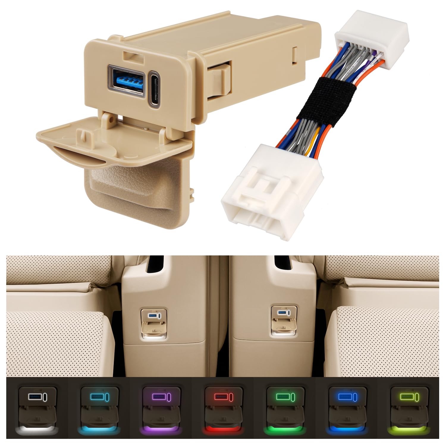 GIMUYA Toyota Alphard 30 Series Vellfire USB Port QC3.0+PD 2nd Row Seat Extension Type-C Extension Power Supply Unit Early Late 30 Series AGH3#WG
GIMUYA Toyota Alphard 30 Series Vellfire USB Port QC3.0+PD 2nd Row Seat Extension Type-C Extension Power Supply Unit Early Late 30 Series AGH3#WG