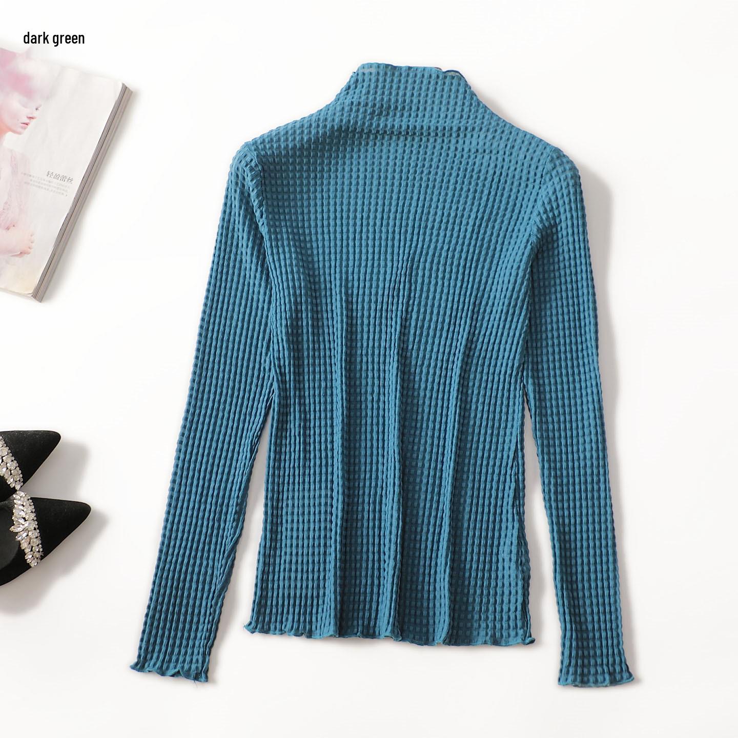 Autumn Long Sleeve Mid-Length Base Shirt for Women One Size темно-блакитний колір
Autumn Long Sleeve Mid-Length Base Shirt for Women One Size темно-блакитний колір