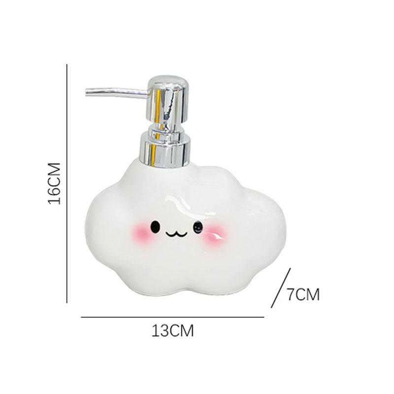 350ml Cartoon Cloud Hand Wash Liquid Bottled Separately Household Toilet Bathroom Body Wash Shampoo lotion Press Bottle bathroom
350ml Cartoon Cloud Hand Wash Liquid Bottled Separately Household Toilet Bathroom Body Wash Shampoo lotion Press Bottle bathroom