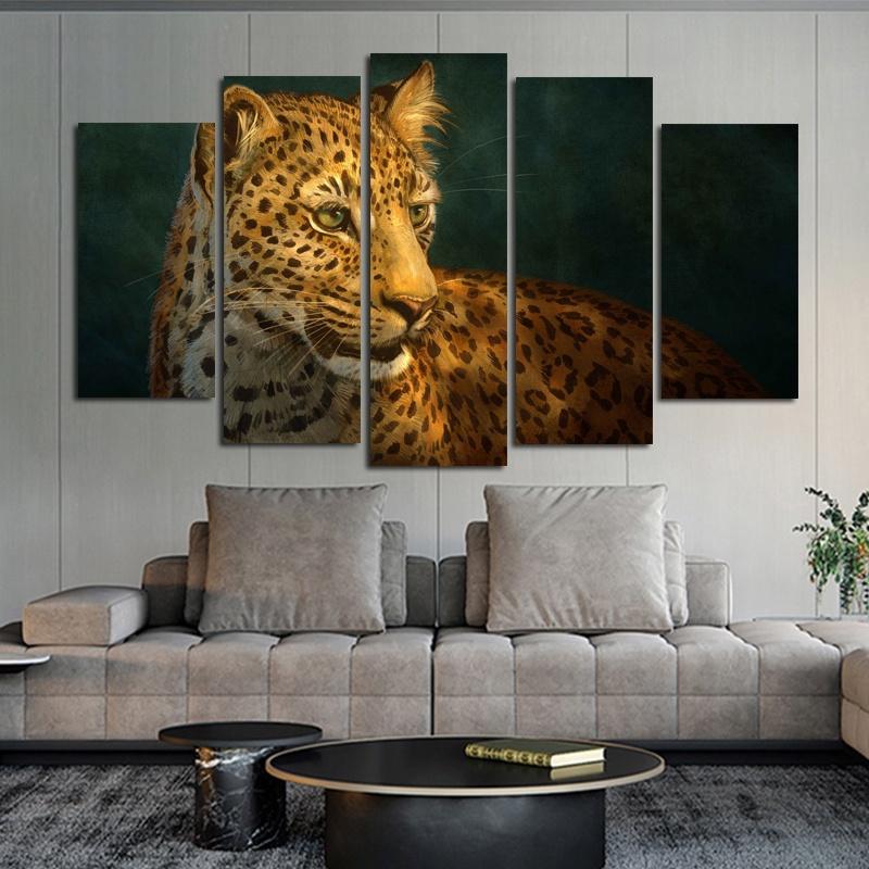 5 Panel Leopard Elephant Poster Animal Pictures Canvas Prints Wall Painting for Living Room Decoration Home Decor Modern Art 20x35 20x45 20x55cm
5 Panel Leopard Elephant Poster Animal Pictures Canvas Prints Wall Painting for Living Room Decoration Home Decor Modern Art 20x35 20x45 20x55cm