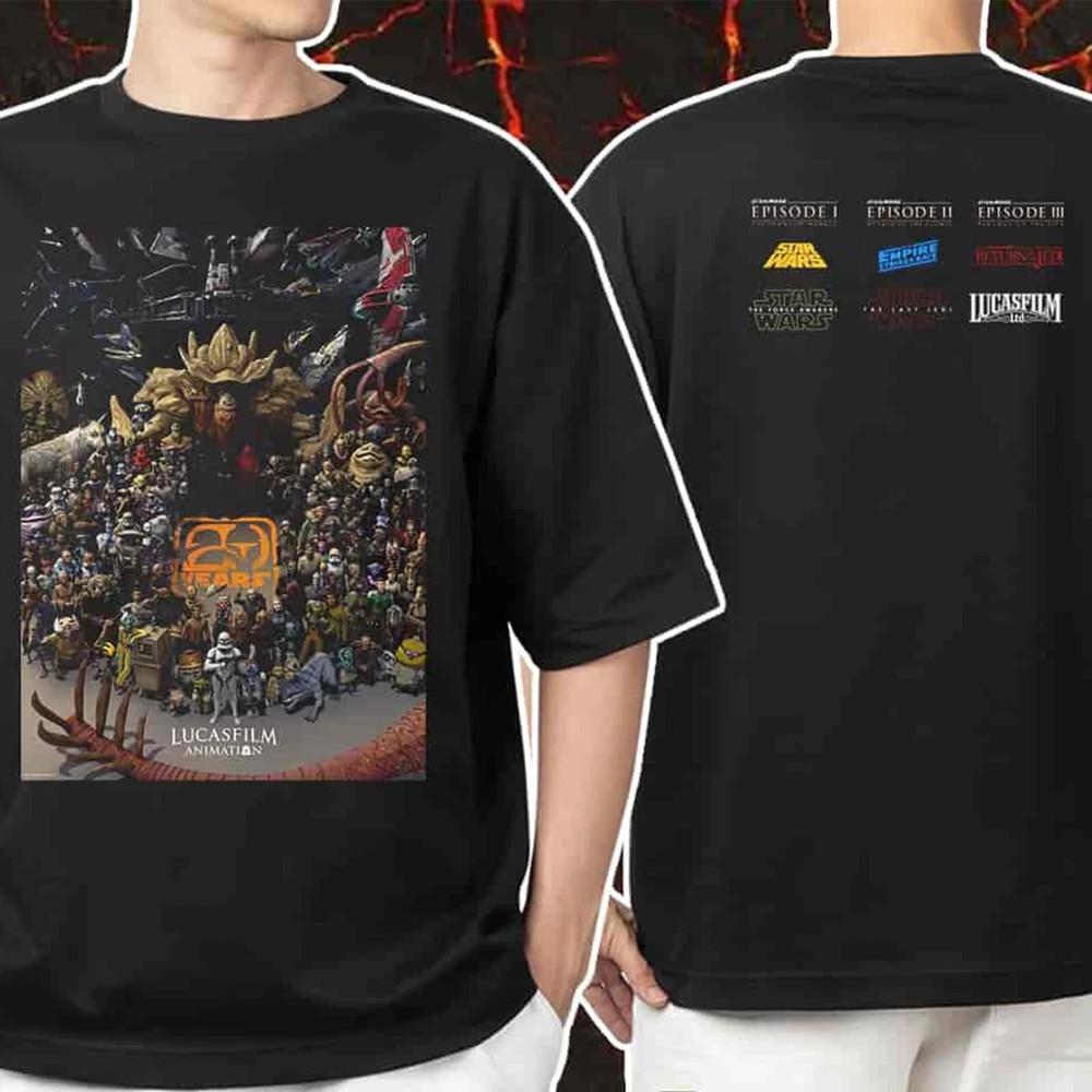 20th Anniversary - Lucasfilm Animation 2025 All Star Wars Series Shirt, S-5XL XL
20th Anniversary - Lucasfilm Animation 2025 All Star Wars Series Shirt, S-5XL XL