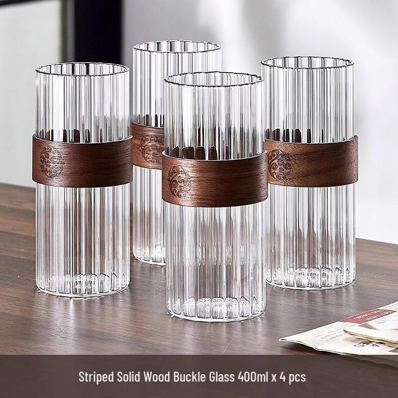 OLOEY Heat-Resistant Striped Glass Tumbler Set
OLOEY Heat-Resistant Striped Glass Tumbler Set