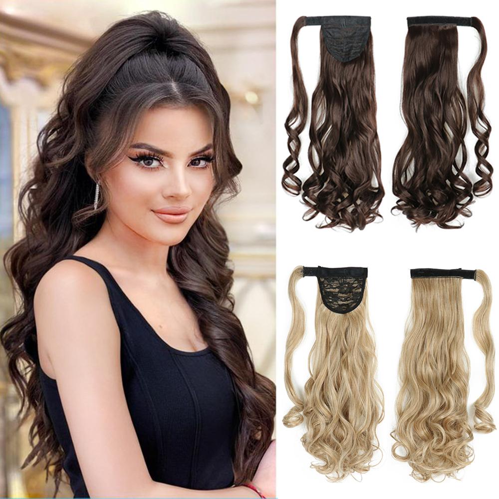 XINRAN Synthetic Wrap Around Ponytail Extension Long Wavy Clip In Ponytail Wig For Elegant Women Daily Cosplay Party Wear 60cm
XINRAN Synthetic Wrap Around Ponytail Extension Long Wavy Clip In Ponytail Wig For Elegant Women Daily Cosplay Party Wear 60cm