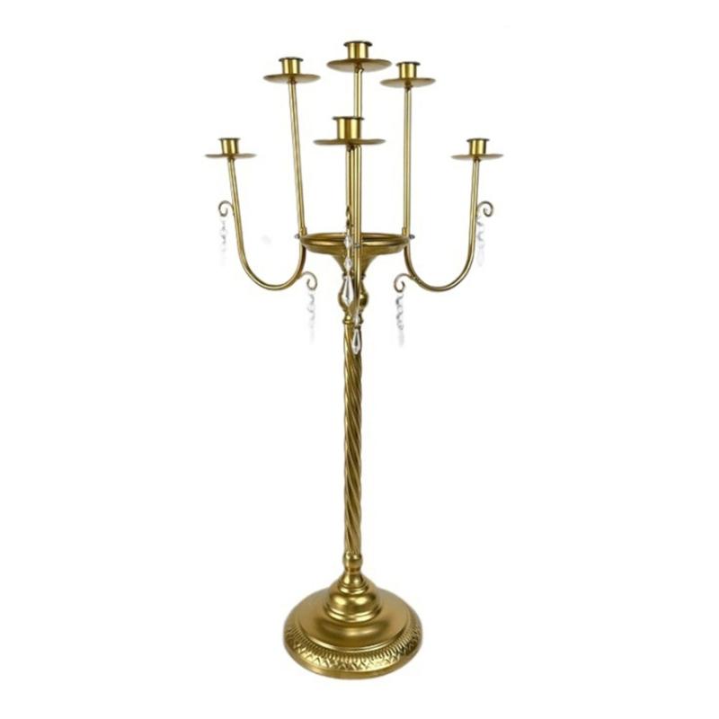 Elegant Golden Crystal Embellished Candle Holders Candlestick European Metal Candelabra For Home And Event Decoration
Elegant Golden Crystal Embellished Candle Holders Candlestick European Metal Candelabra For Home And Event Decoration