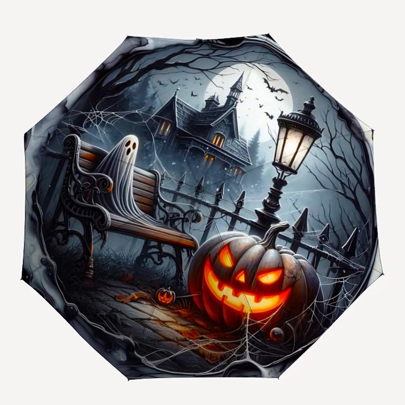 1pc Halloween Haunted Automatic Folding Umbrella, Lightweight Retractable Compact Travel Umbrella, 8-Rib Sturdy Frame, Fine Outdoor Umbrella152
1pc Halloween Haunted Automatic Folding Umbrella, Lightweight Retractable Compact Travel Umbrella, 8-Rib Sturdy Frame, Fine Outdoor Umbrella152