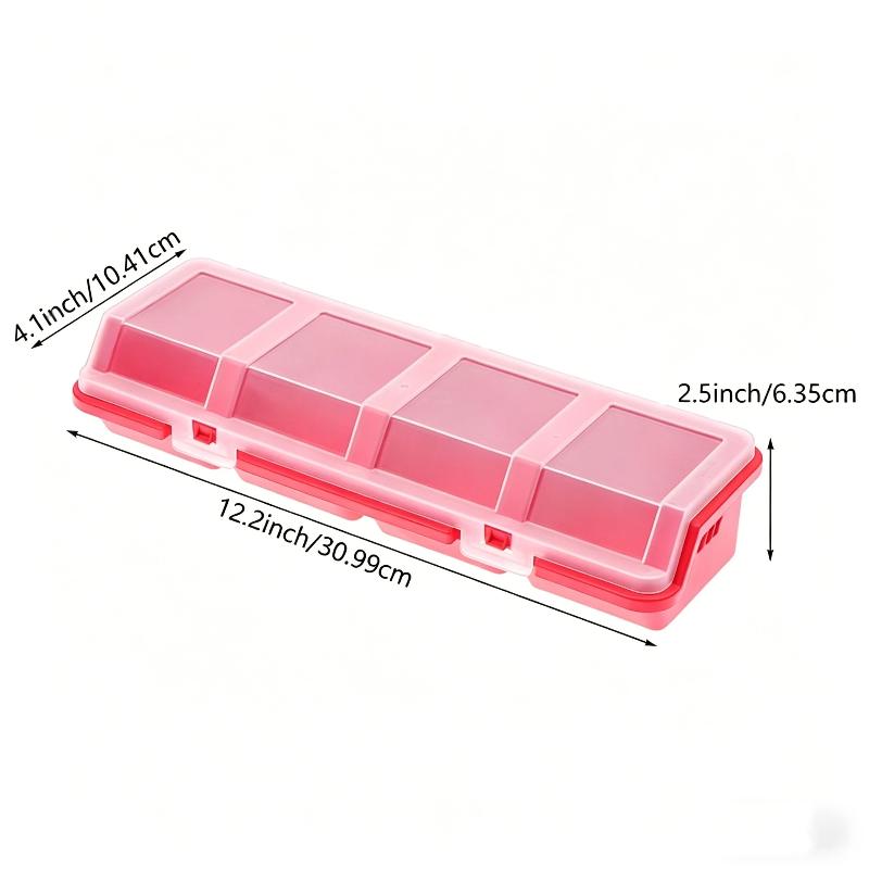 Screw Organizer Box Blue Red Black Parts Storage Box 4 Compartments With Lid Plastic Tool Part Bin 002
Screw Organizer Box Blue Red Black Parts Storage Box 4 Compartments With Lid Plastic Tool Part Bin 002