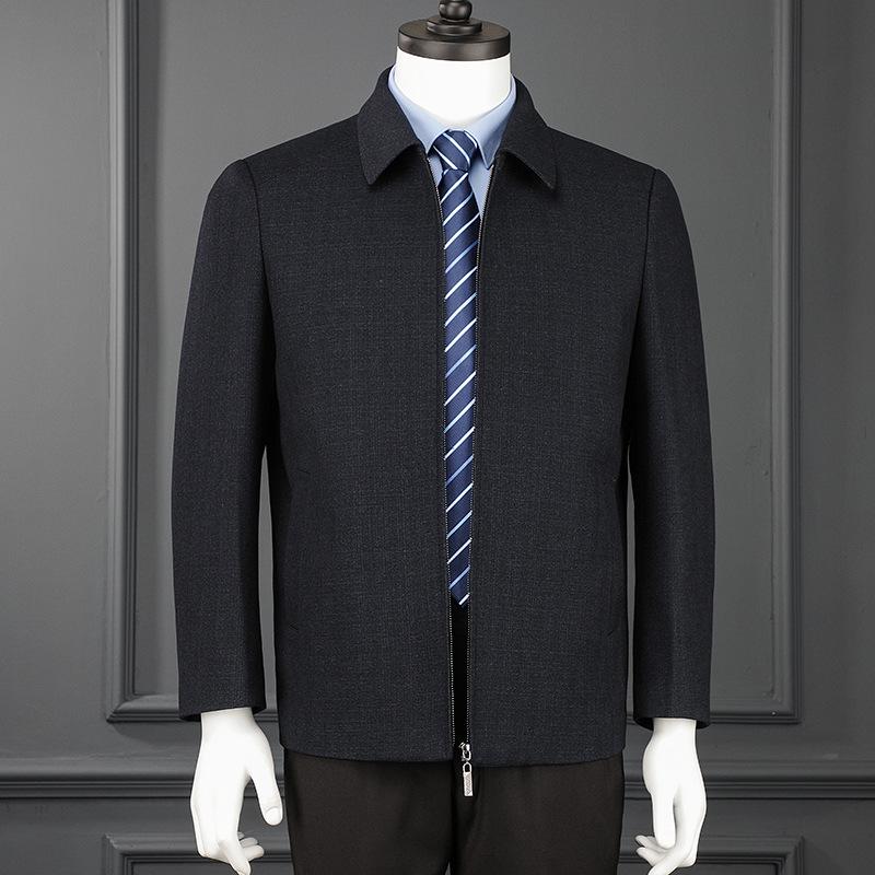 Spring and Autumn New Jackets Men s Elderly Lapel Wool Jacket Leader Dad s Wear Simple Casual Jacket 165
Spring and Autumn New Jackets Men s Elderly Lapel Wool Jacket Leader Dad s Wear Simple Casual Jacket 165