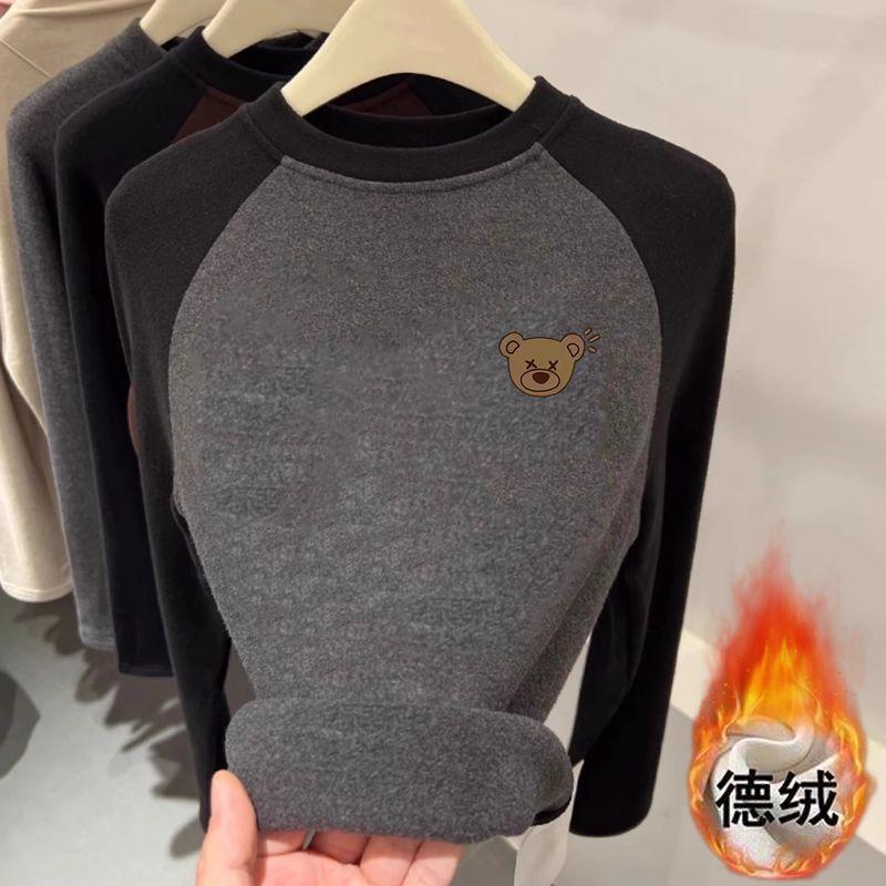 Contrast Color Bottoming Shirt Autumn Winter New Style Round Neck Warm Long Sleeve Slim Slim Western Style T-Shirt for Women L серый
Contrast Color Bottoming Shirt Autumn Winter New Style Round Neck Warm Long Sleeve Slim Slim Western Style T-Shirt for Women L серый