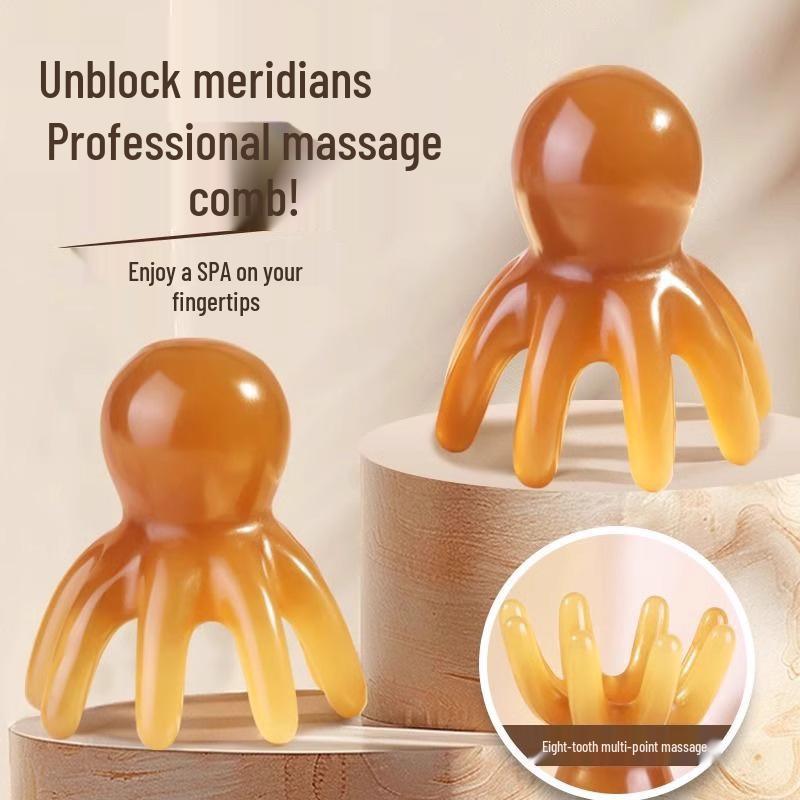 Eight-Claw Octopus Head Massager: Meridian Acupoint & Hair Nourishing Therapy Comb
Eight-Claw Octopus Head Massager: Meridian Acupoint & Hair Nourishing Therapy Comb