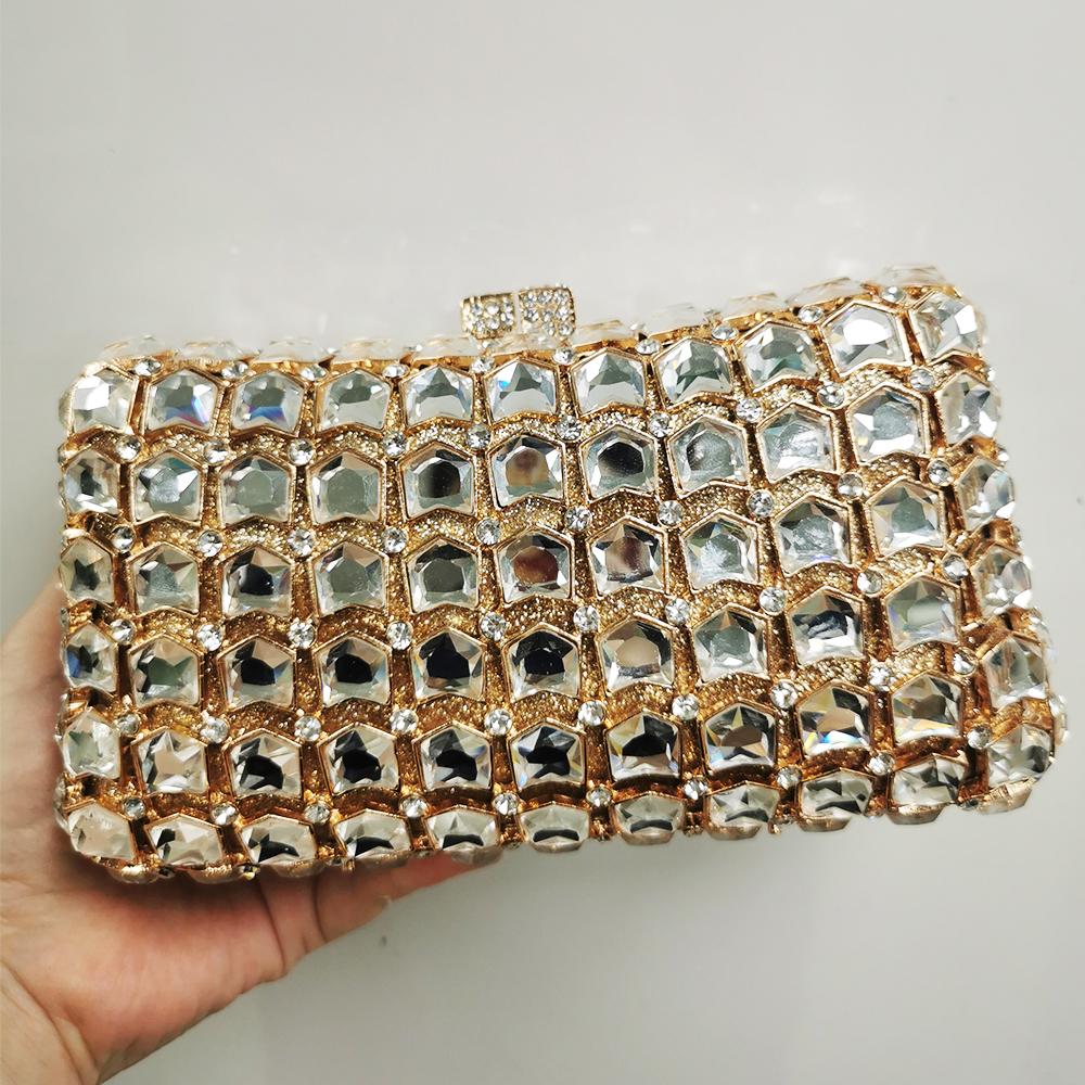 Gold/Fuchsia Glass Evening Clutch Purses Women Diamond Bag Rhinestone Wedding Purse Bag Bridal Crystal Clutches Formal Handbags
Gold/Fuchsia Glass Evening Clutch Purses Women Diamond Bag Rhinestone Wedding Purse Bag Bridal Crystal Clutches Formal Handbags