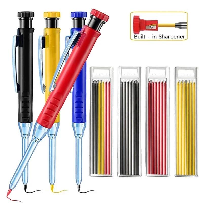2.8mm Solid Carpenter Mechanical Pencil with Sharpener for Woodworking Construction Long Head Carpenter Pencil Stationery Supply
2.8mm Solid Carpenter Mechanical Pencil with Sharpener for Woodworking Construction Long Head Carpenter Pencil Stationery Supply
