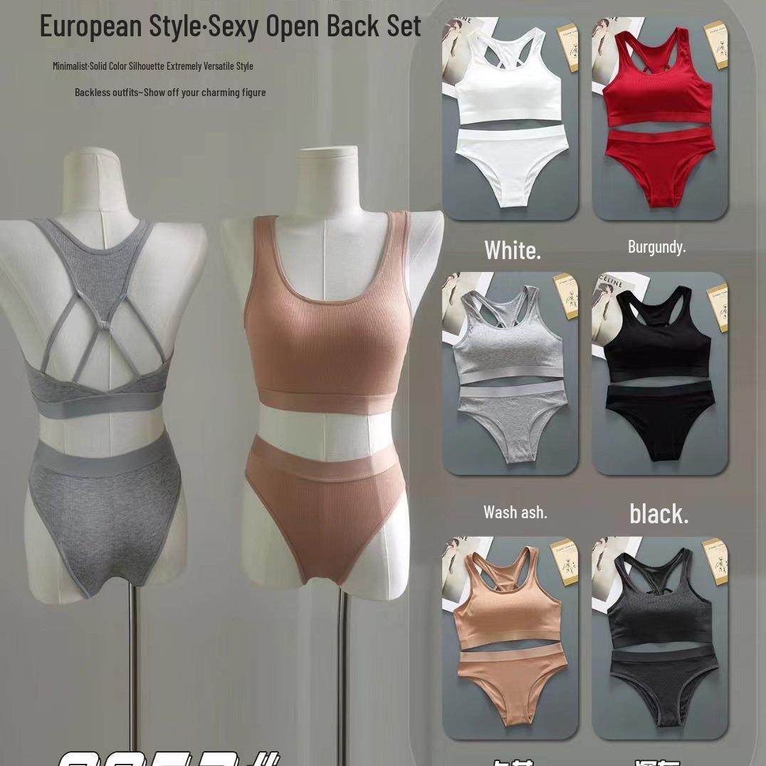 Wire-Free Cross-Border Sports Yoga Set – Comfortable, Breathable Vest & Underwear Light Gray Set
Wire-Free Cross-Border Sports Yoga Set – Comfortable, Breathable Vest & Underwear Light Gray Set