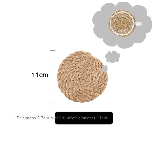 Japanese style linen woven heat insulation pad household anti-scalding placemat table mat coaster
Japanese style linen woven heat insulation pad household anti-scalding placemat table mat coaster