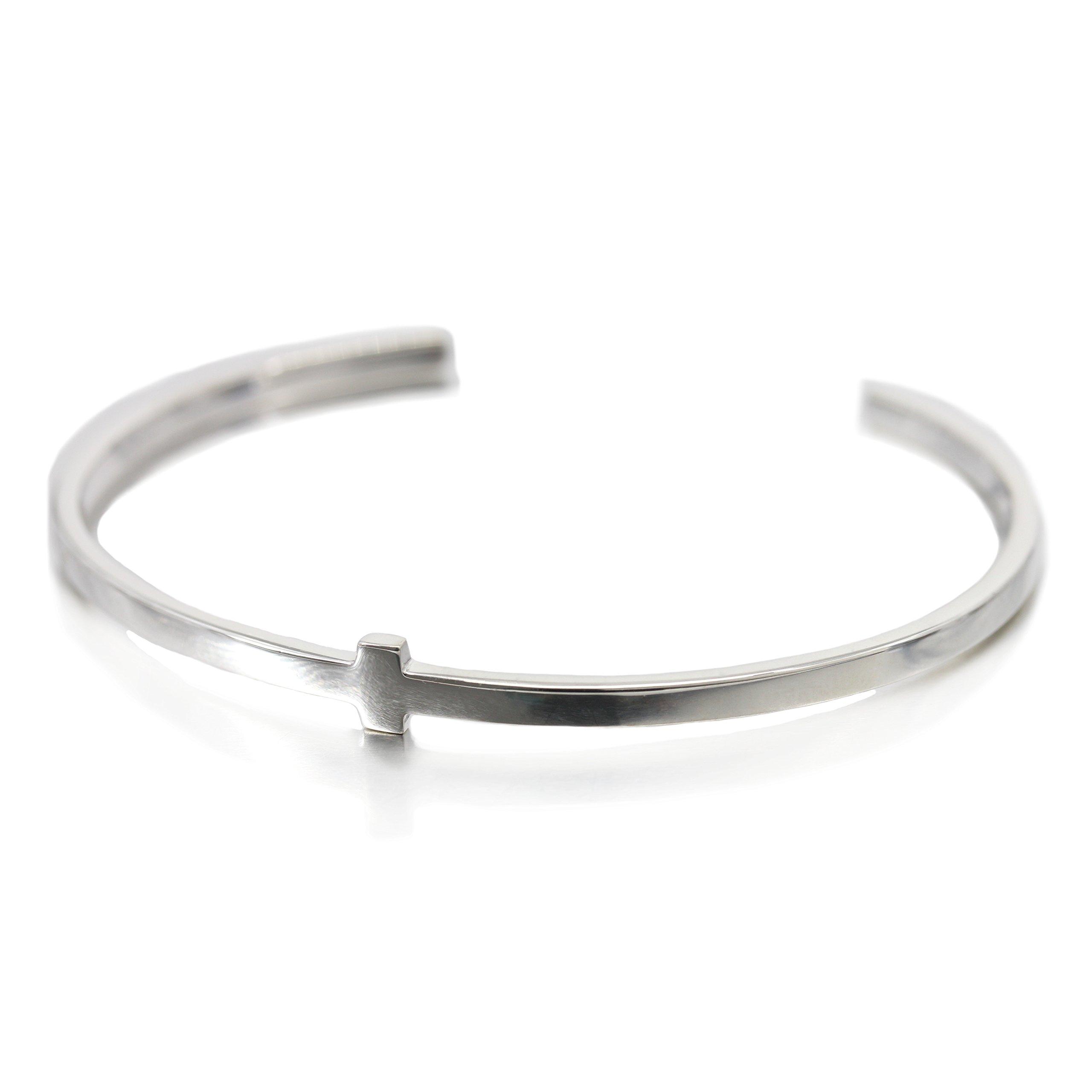 Silver 925 Bangle Simple Cross Plain Bracelet Cross Cuff Adjustable Men and Women One Size Fits Most Men Women серебряный
Silver 925 Bangle Simple Cross Plain Bracelet Cross Cuff Adjustable Men and Women One Size Fits Most Men Women серебряный