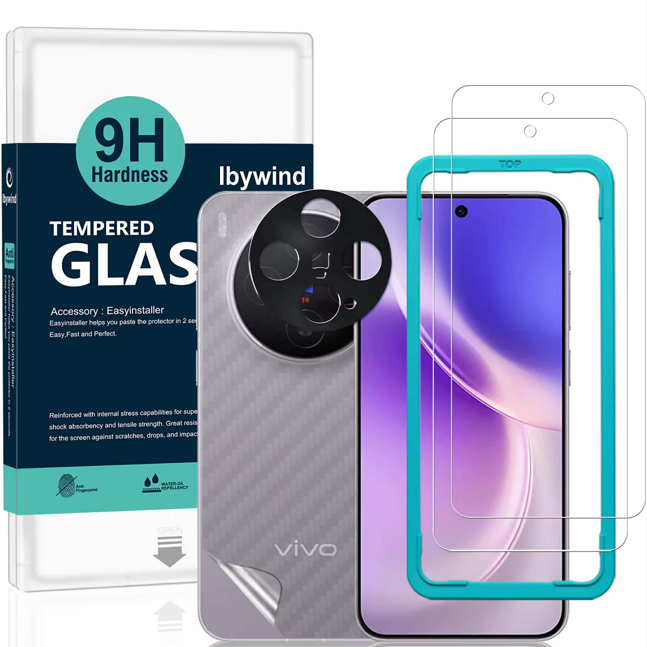 Vivo X300 Pro 5G / Vivo X300 5G Tempered Glass by IBYWIND – 9H Hardness, Anti-Scratch, Bubble-Free, HD Clear Vivo X300 5G
Vivo X300 Pro 5G / Vivo X300 5G Tempered Glass by IBYWIND – 9H Hardness, Anti-Scratch, Bubble-Free, HD Clear Vivo X300 5G