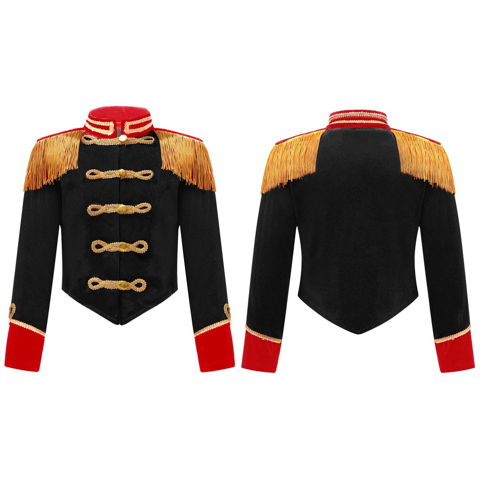 Діти Дівчата Circus Ringmaster Cosplay Performance Costume Halloween Party Long Sleeve Baring Epolet Velvet Jacket Coasts 7-8 Years
Діти Дівчата Circus Ringmaster Cosplay Performance Costume Halloween Party Long Sleeve Baring Epolet Velvet Jacket Coasts 7-8 Years