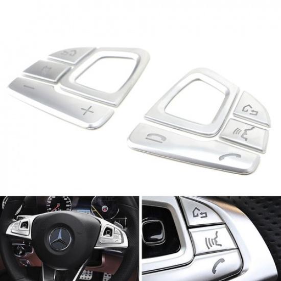 Silver 8pc Steering Wheel Control/Button Trims For 2017-up Mercedes W213 E-Class
Silver 8pc Steering Wheel Control/Button Trims For 2017-up Mercedes W213 E-Class
