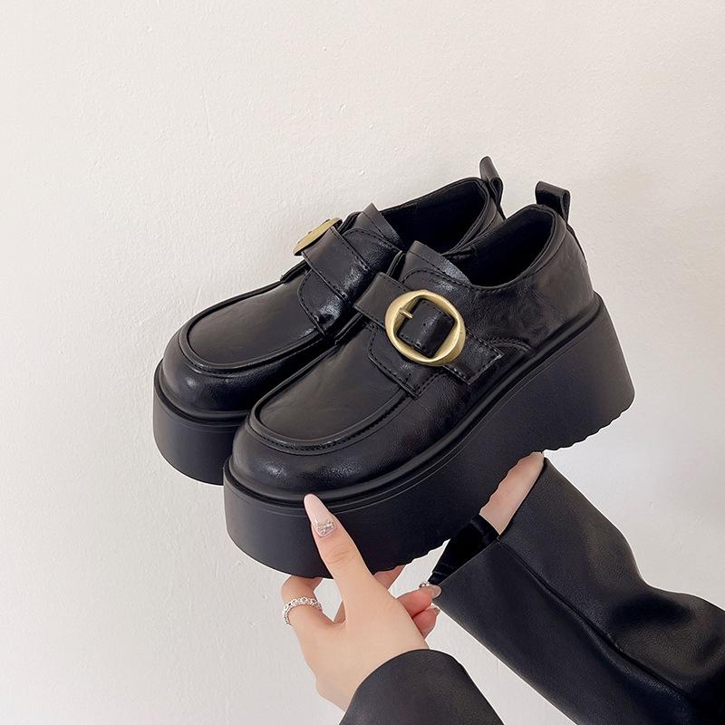 Platform British style small leather shoes women s 2025 spring and autumn new one-pedal black jk single shoes popular Doudou loafers 40 чорний
Platform British style small leather shoes women s 2025 spring and autumn new one-pedal black jk single shoes popular Doudou loafers 40 чорний