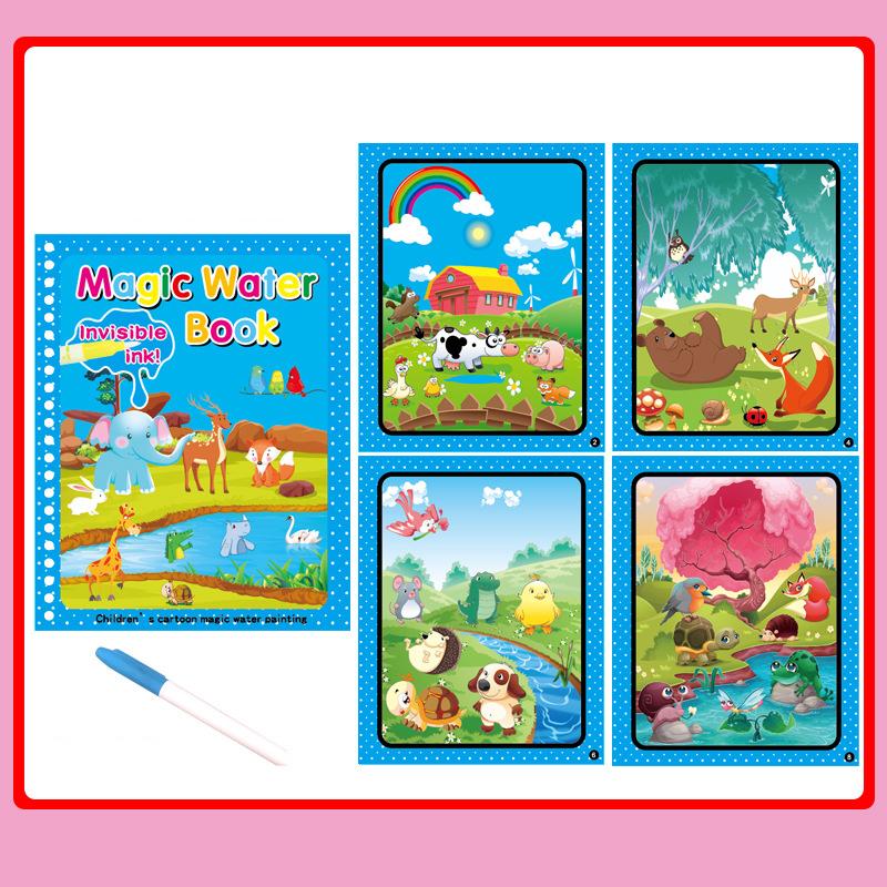 Детская многоразовая книжка-раскраска Монтессори, волшебная книга для рисования водой, игрушки для рисования, сенсорные игрушки для раннего образования для детей
Детская многоразовая книжка-раскраска Монтессори, волшебная книга для рисования водой, игрушки для рисования, сенсорные игрушки для раннего образования для детей