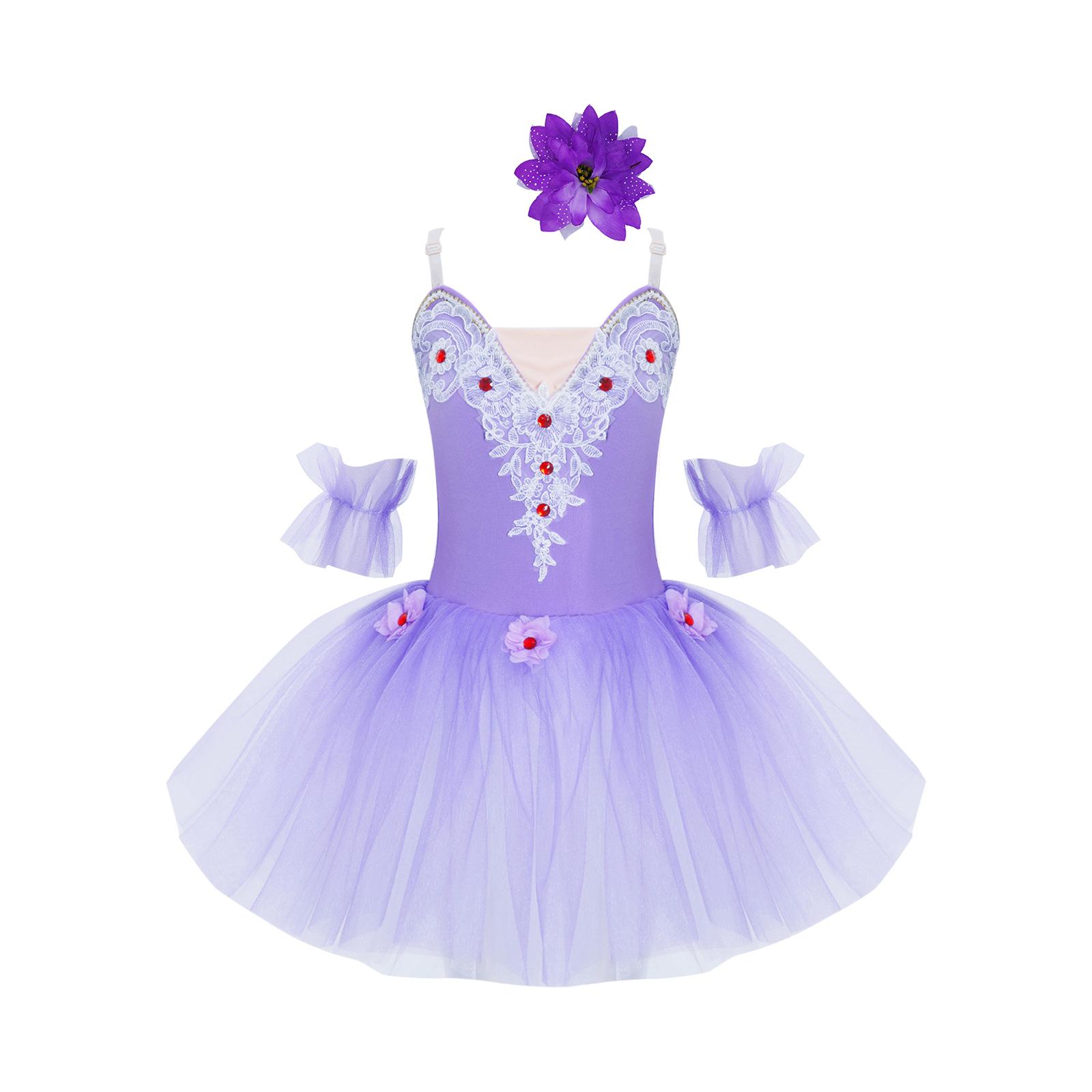 Girls Shiny Rhinestone Lace Tutu Dress Sleeveless Spaghetti Straps Adjustable Mesh Dance Costume with Headdress 3-4 Years фіолетовий
Girls Shiny Rhinestone Lace Tutu Dress Sleeveless Spaghetti Straps Adjustable Mesh Dance Costume with Headdress 3-4 Years фіолетовий