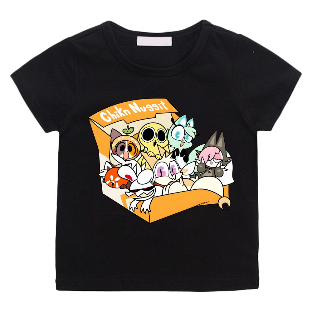 Chikn Nuggit T-shirts Cartoon Print Cute Manga Tshirt Crew Neck Boys/girls Cotton T Shirt 4T чорний
Chikn Nuggit T-shirts Cartoon Print Cute Manga Tshirt Crew Neck Boys/girls Cotton T Shirt 4T чорний