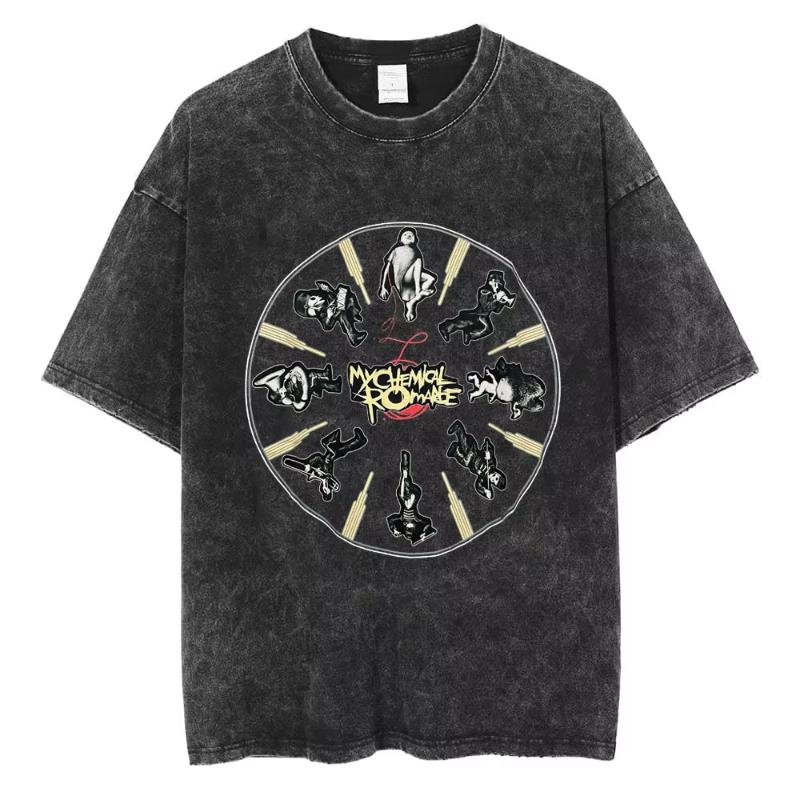 Rock Band My Chemical RoUnisexce Washed T Shirts The Black Parade Unisex Women Punk Hip Hop Short Sleeve Cotton T Shirt Oversized Tees M
Rock Band My Chemical RoUnisexce Washed T Shirts The Black Parade Unisex Women Punk Hip Hop Short Sleeve Cotton T Shirt Oversized Tees M