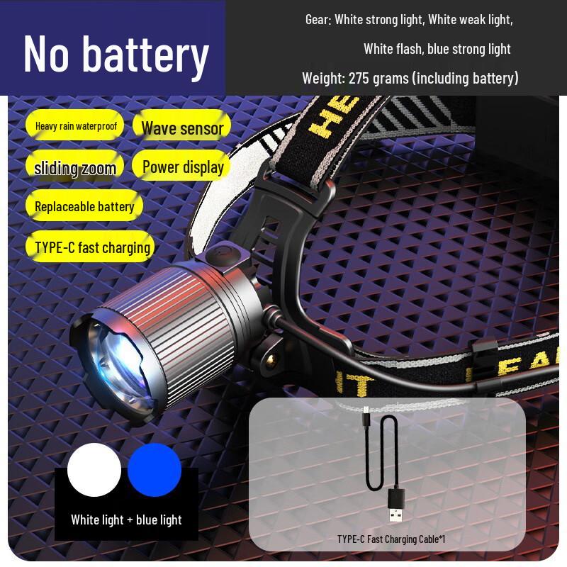 NuFeng Dual-Source Sensor Rechargeable Headlamp
NuFeng Dual-Source Sensor Rechargeable Headlamp