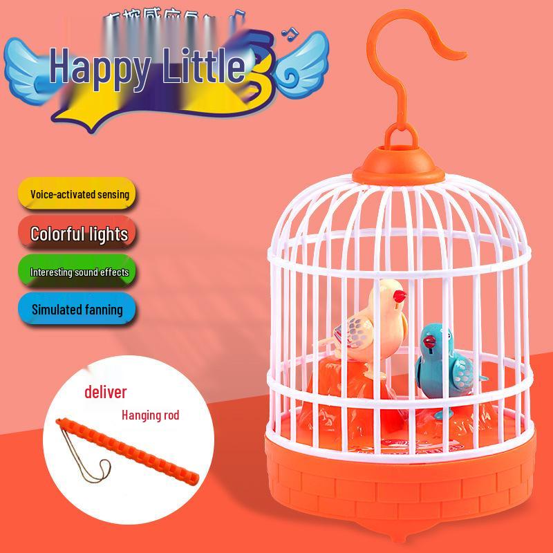 Інтерактивна іграшка папуга, що говорить, з активацією звуком для дітей - Імітація пташиної клітки
Інтерактивна іграшка папуга, що говорить, з активацією звуком для дітей - Імітація пташиної клітки