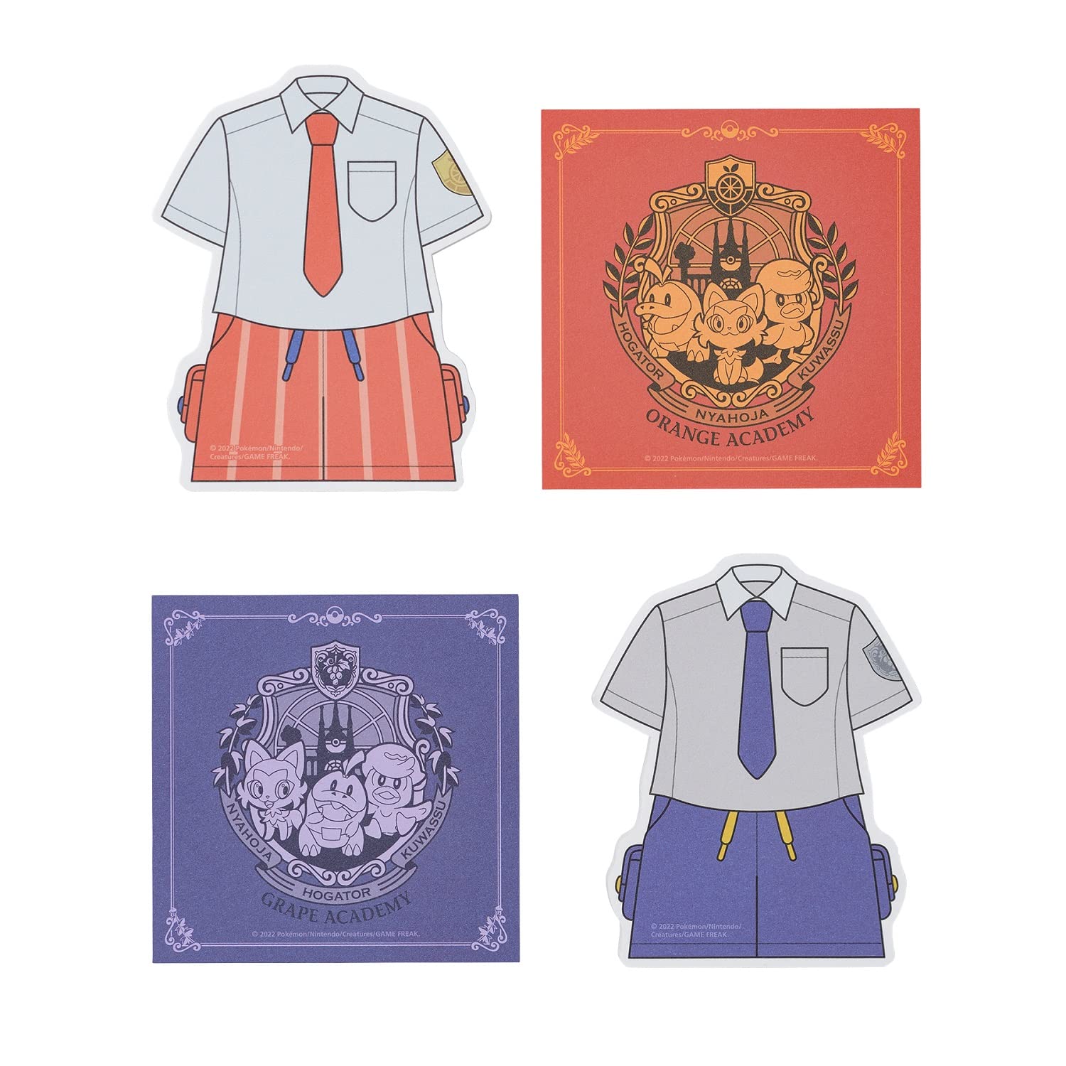 Pokémon Center Original Die-Cut Memo Pad Set of 2: Orange Academy & Grape Academy
Pokémon Center Original Die-Cut Memo Pad Set of 2: Orange Academy & Grape Academy