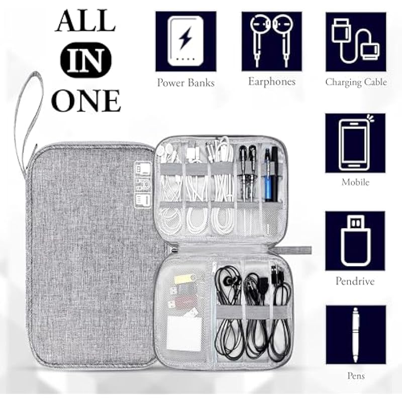 Glun Travel Gadget Wire Organiser, Grey Pack Of 1, Waterproof, Portable, Lightweight & Durable Bag For Cables, Power Ban 0 серый
Glun Travel Gadget Wire Organiser, Grey Pack Of 1, Waterproof, Portable, Lightweight & Durable Bag For Cables, Power Ban 0 серый