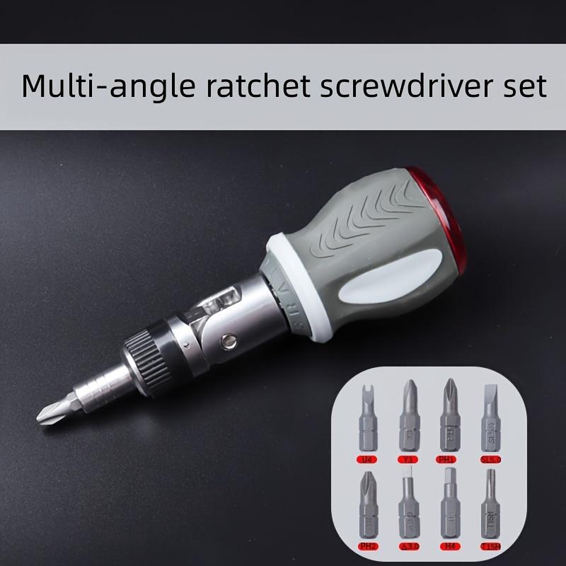 Многоугловая трещоточная отвертка с вращением на 180 градусов, регулируемая многофункциональная отвертка, бытовая специальной формы
Многоугловая трещоточная отвертка с вращением на 180 градусов, регулируемая многофункциональная отвертка, бытовая специальной формы