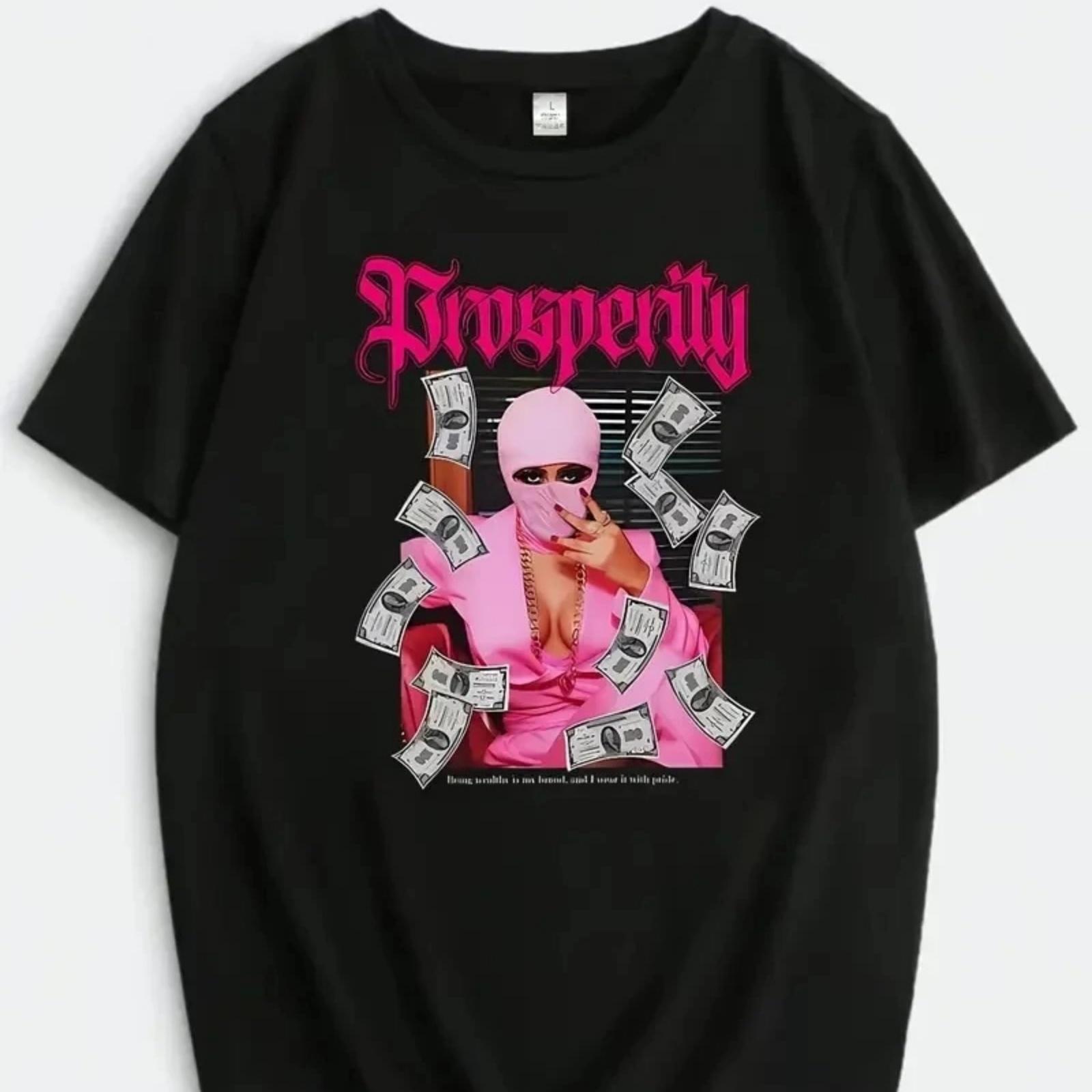 Chic Pink Print Tee for Women - Casual Crew Neck Summer Fashion Top with Stretchy Polyester Blend Machine Washable XXXXXL різнокольоровий
Chic Pink Print Tee for Women - Casual Crew Neck Summer Fashion Top with Stretchy Polyester Blend Machine Washable XXXXXL різнокольоровий