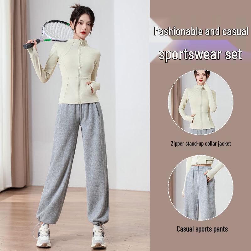 2024 Women s Quick-Dry Fitness Jacket and Casual Pants Set for Hiking, Morning Runs, and Yoga L
2024 Women s Quick-Dry Fitness Jacket and Casual Pants Set for Hiking, Morning Runs, and Yoga L