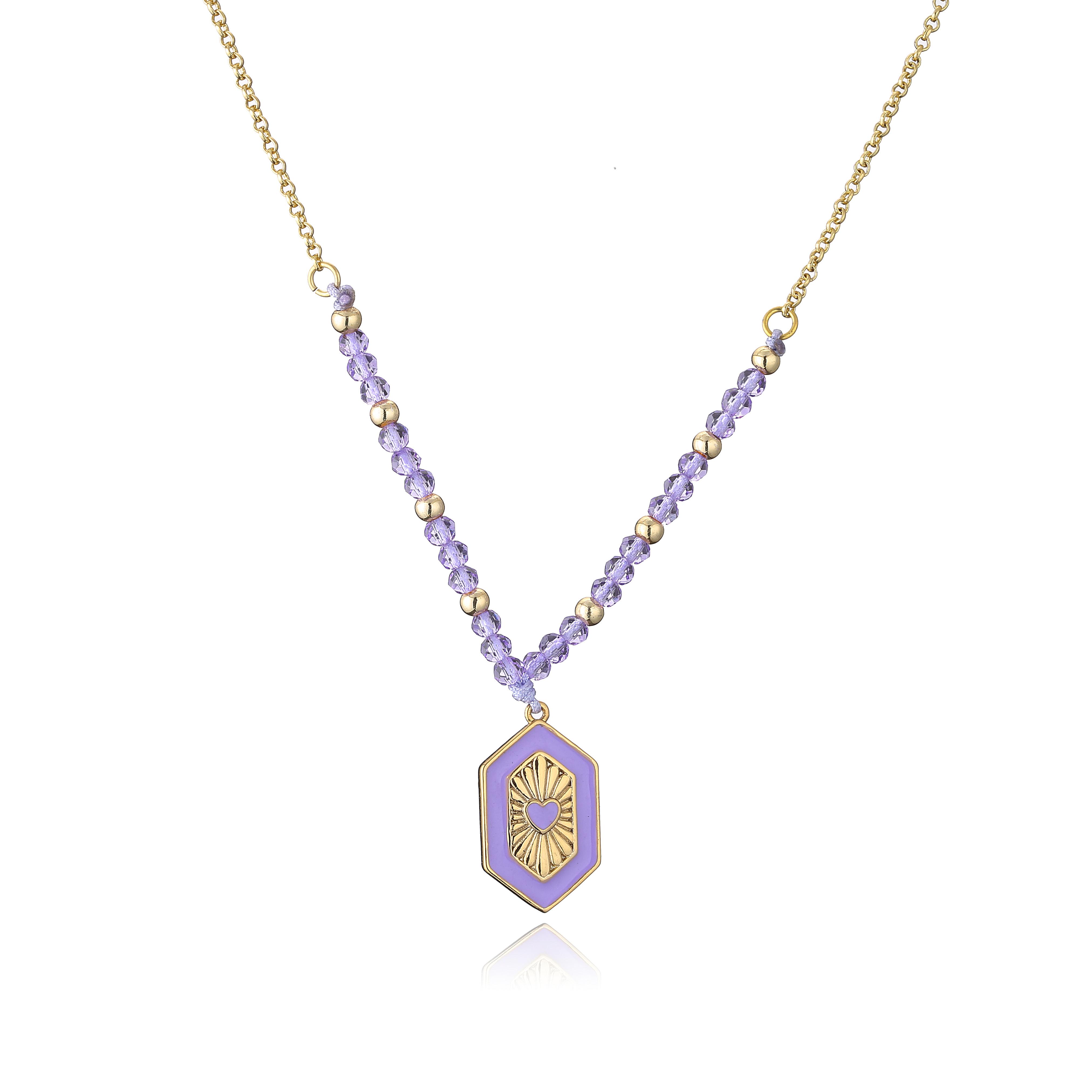 HECHENG,Geometry Love Heart Charm Necklace,Colorful Stone Bead Necklace,Vintage Trendy Hip Hop Zircon 45cm
HECHENG,Geometry Love Heart Charm Necklace,Colorful Stone Bead Necklace,Vintage Trendy Hip Hop Zircon 45cm