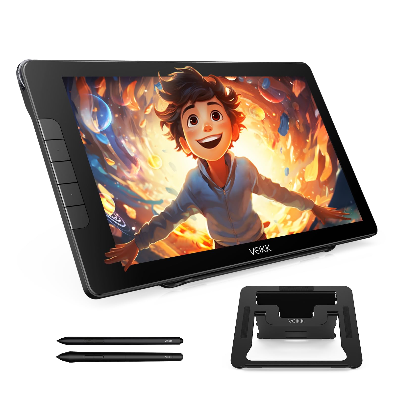 VEIKK Studio 16 LCD Tablet, 15.6 inch LCD Tablet, 16K Pen Pressure, No Charging Required Pen, LCD Pen Tab, Illustration Drawing, Stand Included,
VEIKK Studio 16 LCD Tablet, 15.6 inch LCD Tablet, 16K Pen Pressure, No Charging Required Pen, LCD Pen Tab, Illustration Drawing, Stand Included,