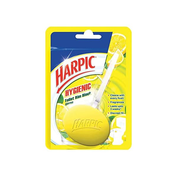 Harpic Hygienic Toilet Cleaner Rim Block, Citrus - 26 г | Блоки очищувача для змиву туалету
Harpic Hygienic Toilet Cleaner Rim Block, Citrus - 26 г | Блоки очищувача для змиву туалету