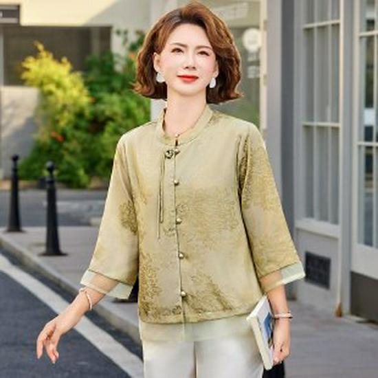 2026 Spring/Summer Trendy Chinese-Style Seven-Sleeve Shirt for Mom 4XL (135-150 lbs) жёлтый
2026 Spring/Summer Trendy Chinese-Style Seven-Sleeve Shirt for Mom 4XL (135-150 lbs) жёлтый